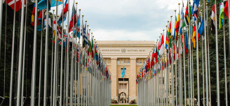 UN flags in Geneva - Free Online Mini World Class on Future Ethics for Civil Society Leaders