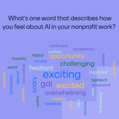 Mixed perceptions of AI in nonprofit work